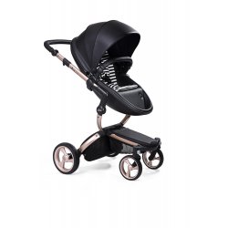 Black - Детская коляска Mima Xari 3G Flair 2в1 шасси Rose Gold